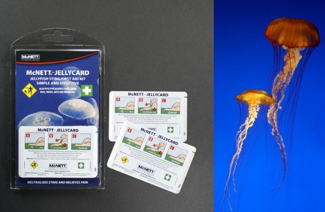 JellyCard proti popálení od meduz McNett