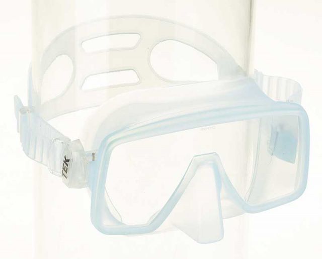 TEK bezrámová maska s krabičkou, nízko objemová maska VIEW - transpar. NTEC