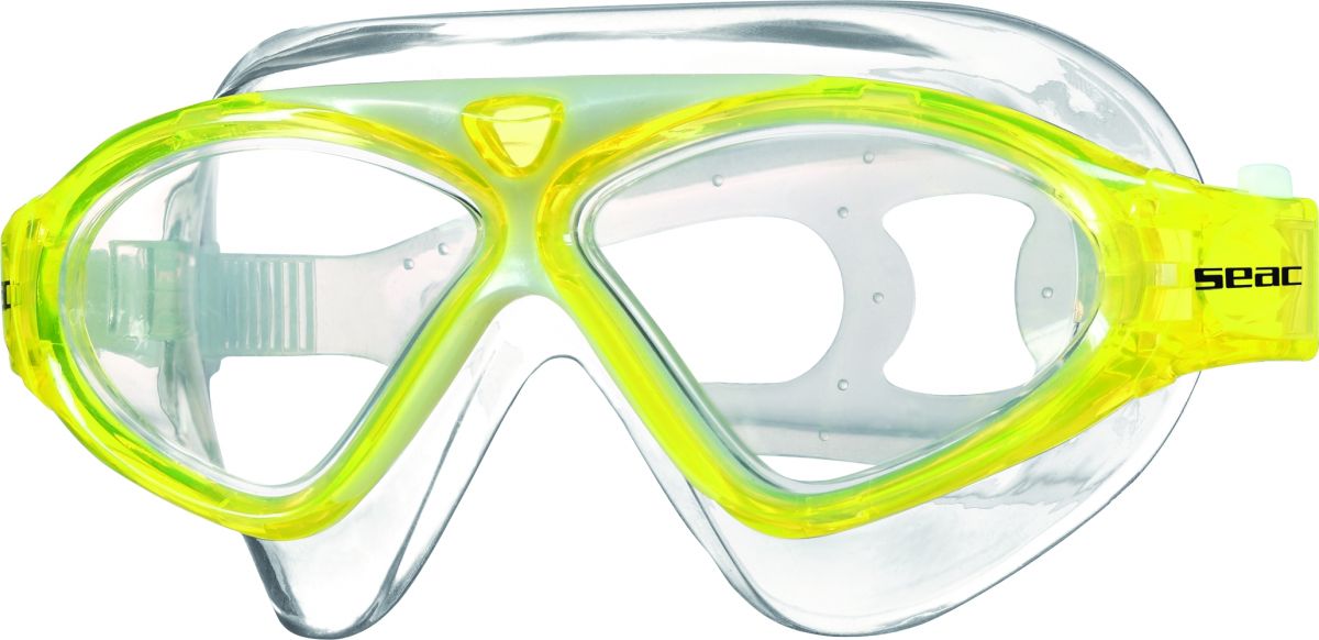 VISION junior brýle na plavání s 100% silikonovou lícnicí - žlutá SEAC SUB