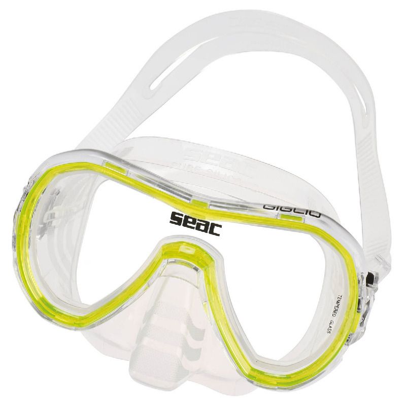 GIGLIO maska silikonová pro šnorchlování - žlutá SEAC SUB