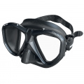 ITALIA METAL dvouzorníková maska silikon s antireflexním povrchem - černočervená SEAC SUB
