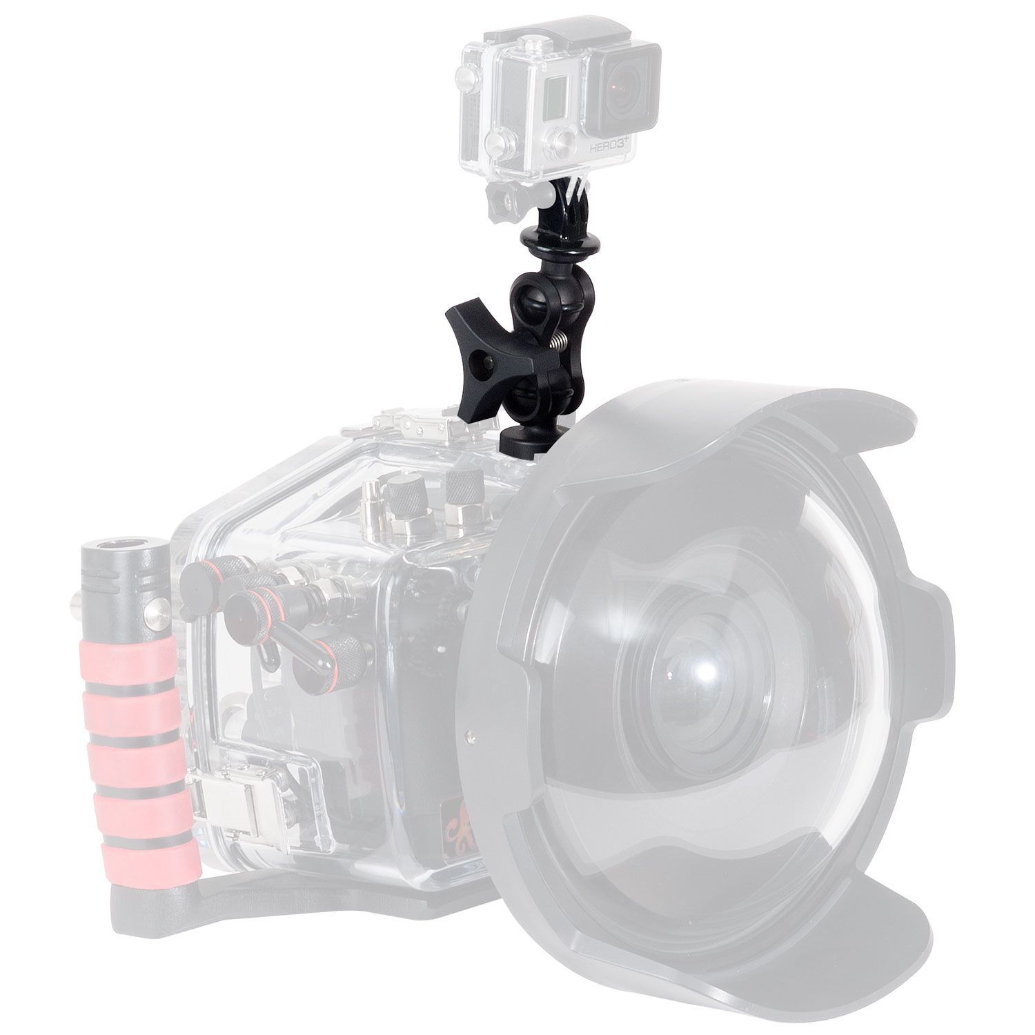 Montážní sada pro připojení GoPro kamery na podvodní pouzdro IKELITE