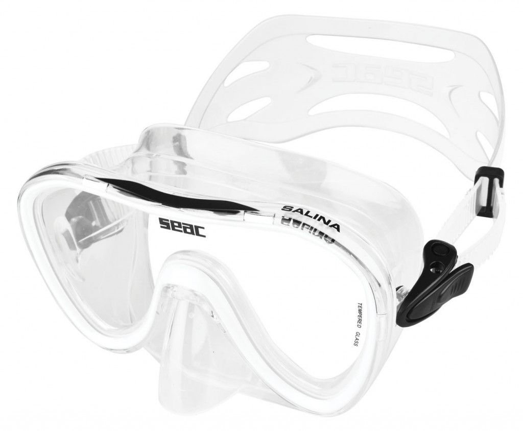 SALINA bílá maska silikonová s temperovanými skly SEAC SUB